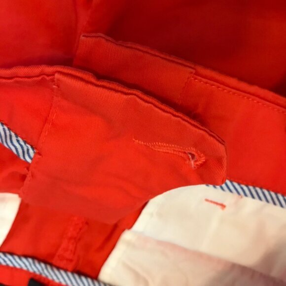 J.CREW Chino Women's Bright Orange Shorts‎ Size 0 Summer Spring Preppy BBQ - Picture 4 of 8